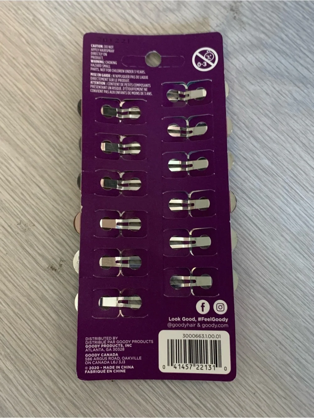 Goody Kids Metal Contour Snap & Go Clips 12 Count Assorted Multi Colors NEW